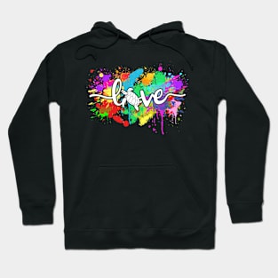 Turtle Love Colorful Typography Sea Ocean Animal Hoodie